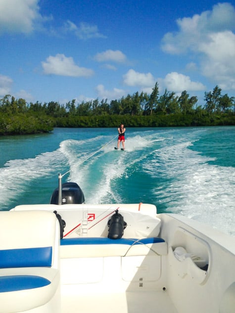 Mauritius Travel Tips - When to Go & Where to Stay! Waterskiiing Four Seasons Mauritius Resort
