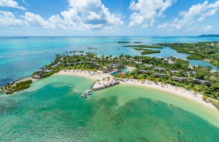 Four Seasons Resort Mauritius at Anahita Review The Four Seasons Mauritius Aerial View
