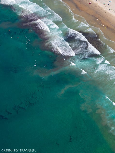 A Magical Aerial View High Above San Diego, California La Jolla California Surfers Aerial View
