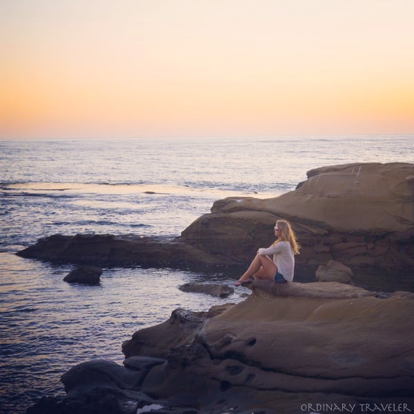 Sunset at Windansea in La Jolla, California