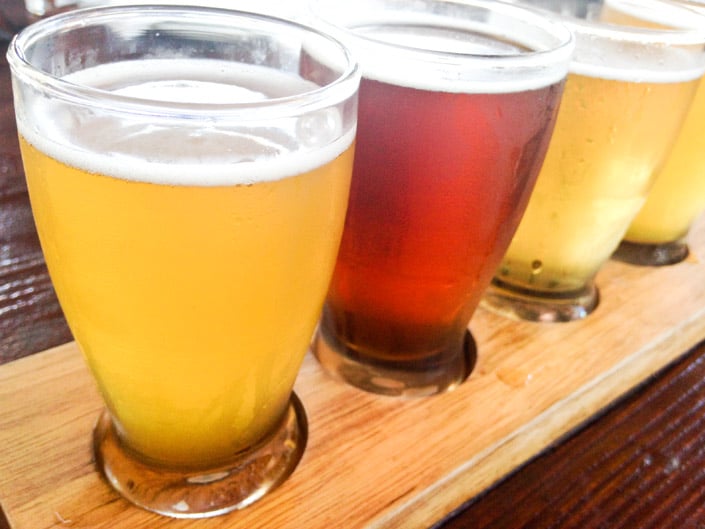 Belgian Beer Flight at Public House La Jolla, California