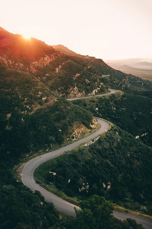 windy road in santa barbara