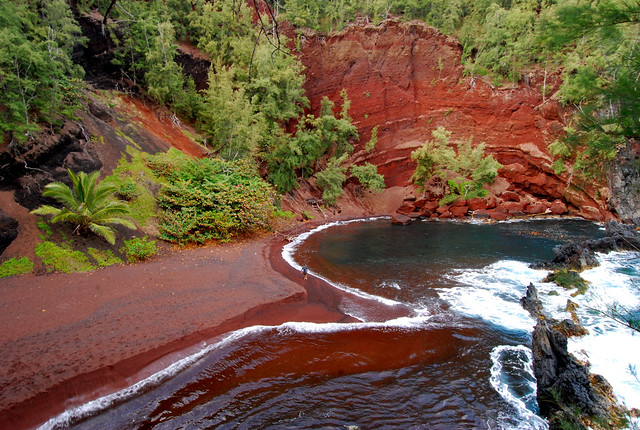 Top 10 Tropical Islands to Visit Red Sand beach, Hana