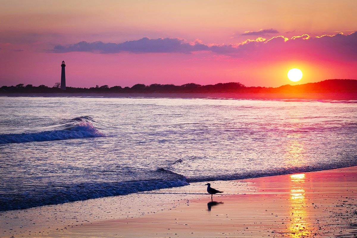 Cape May New Jersey at Sunset