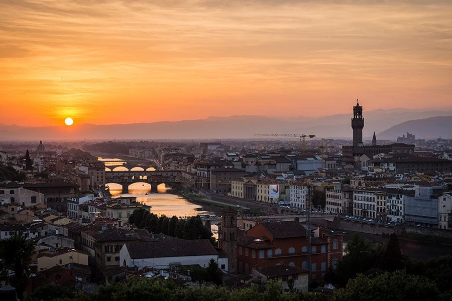 Florence City at Sunset - Most Beautiful Places in Italy