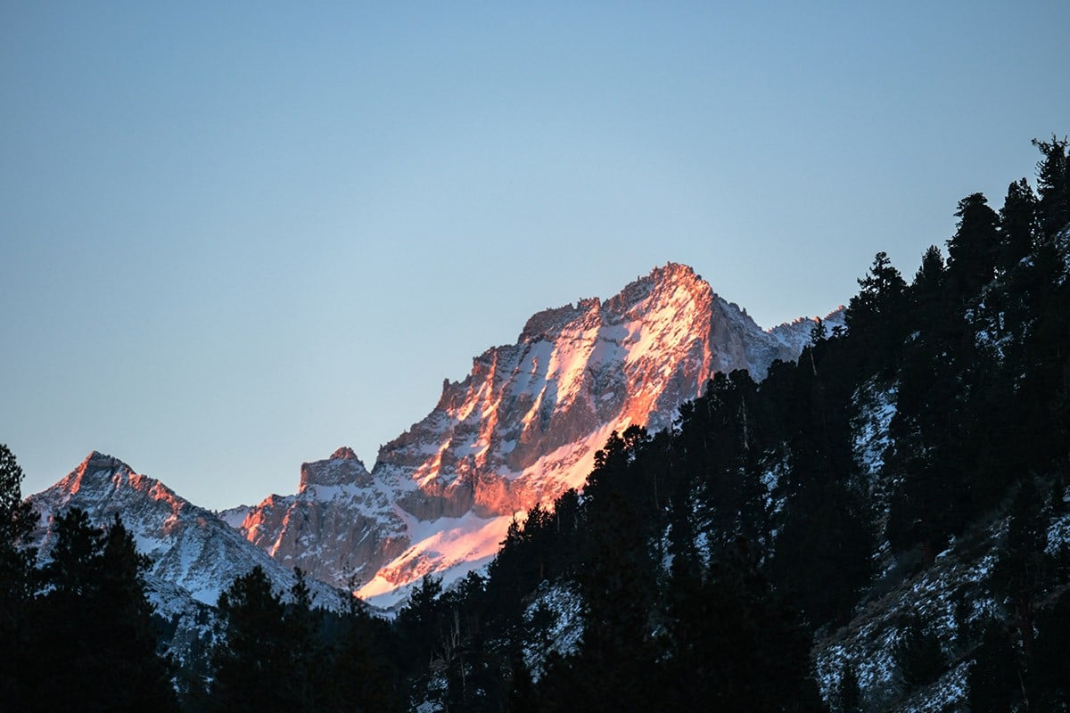 Sierra Nevada Mountains in Winter