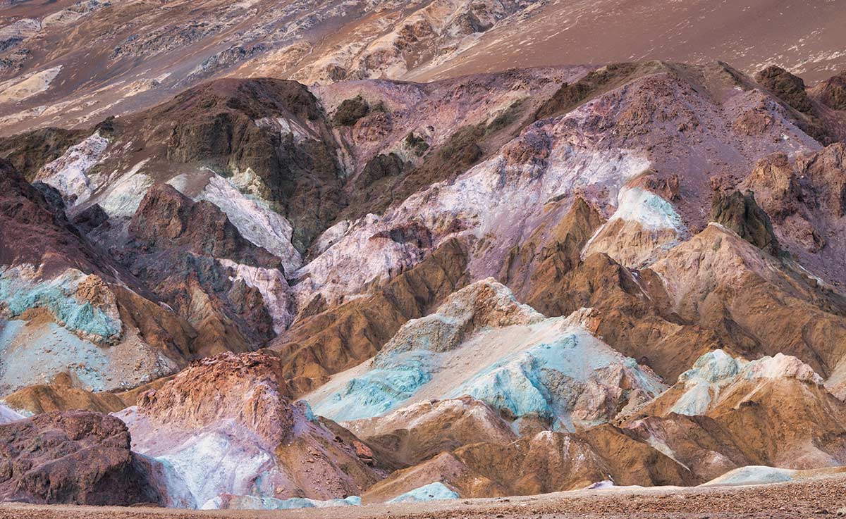 colorful hills in Death Valley National Park