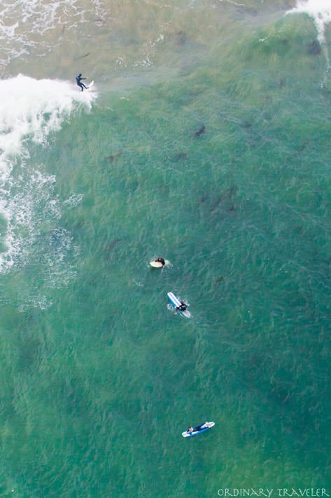 Helicopter Tour Ventura Central California Surfers Aerial Photo