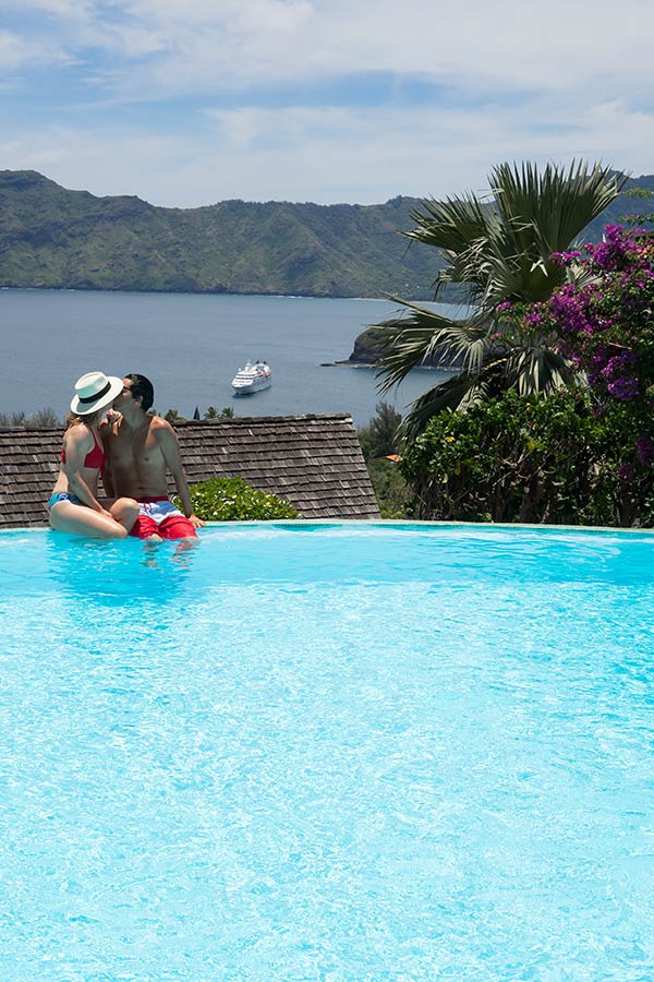 hanakee lodge pool hiva oa marquesas islands