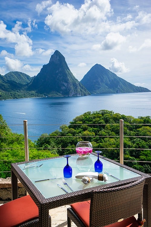 Must Visit Caribbean Island - St. Lucia Jade Mountain Resort Restaurant View