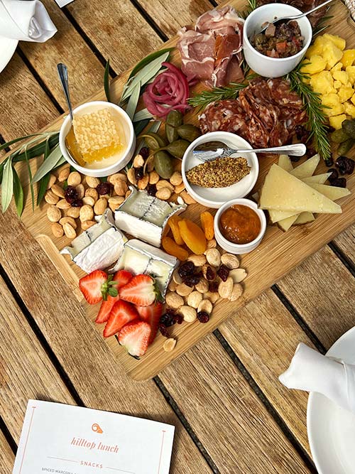 Carneros Resort in Napa Valley charcuterie board