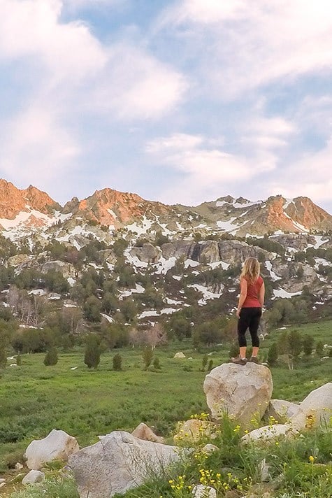 Nevada's Ruby Mountains at Sunset
