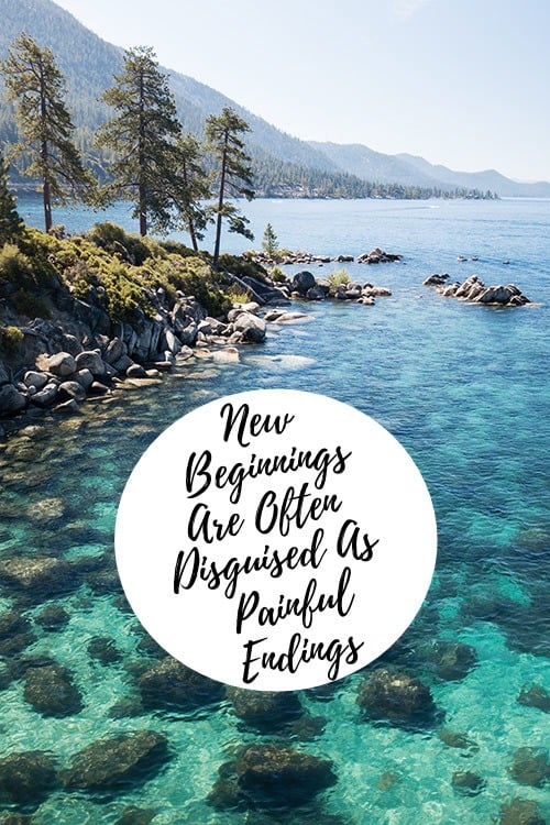 New Beginnings Are Often Disguised As Painful Endings
