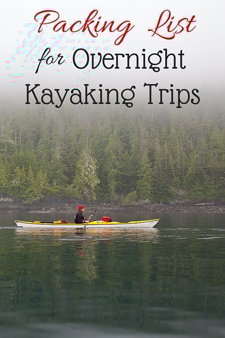 Packing List for Overnight Kayaking Trips