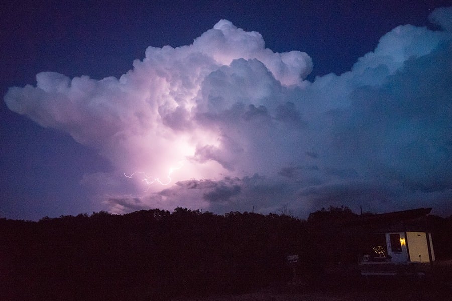 Lightning in Texas Hill Country 